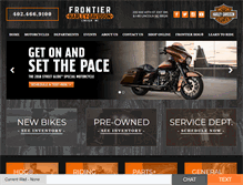 Tablet Screenshot of frontierhd.com